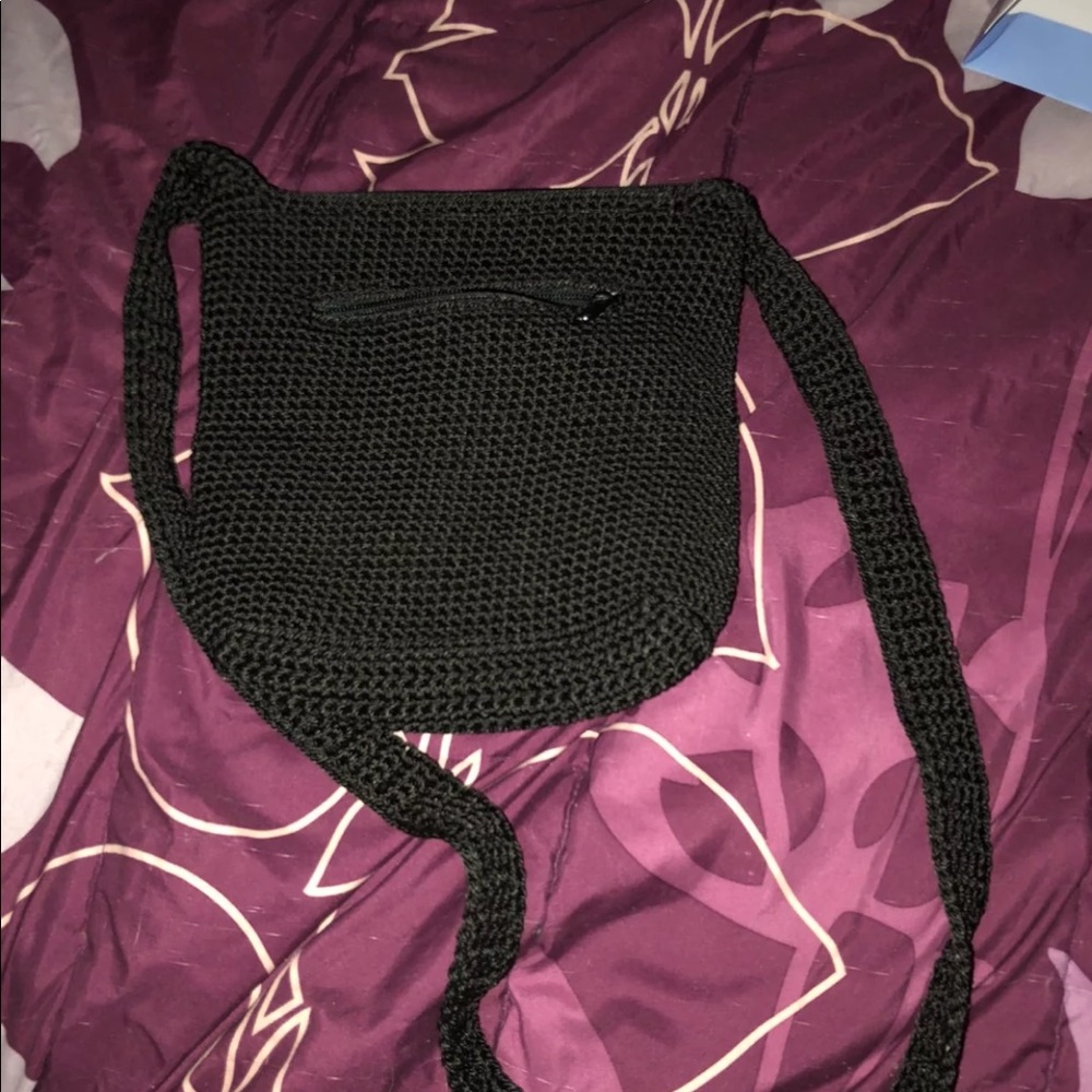 Small black shoulder bag